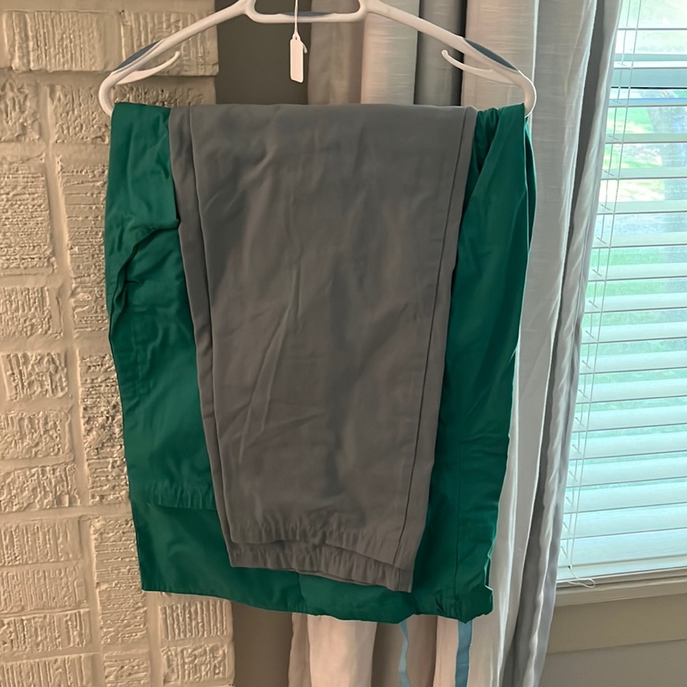 Various surgical scrubs green and mist color